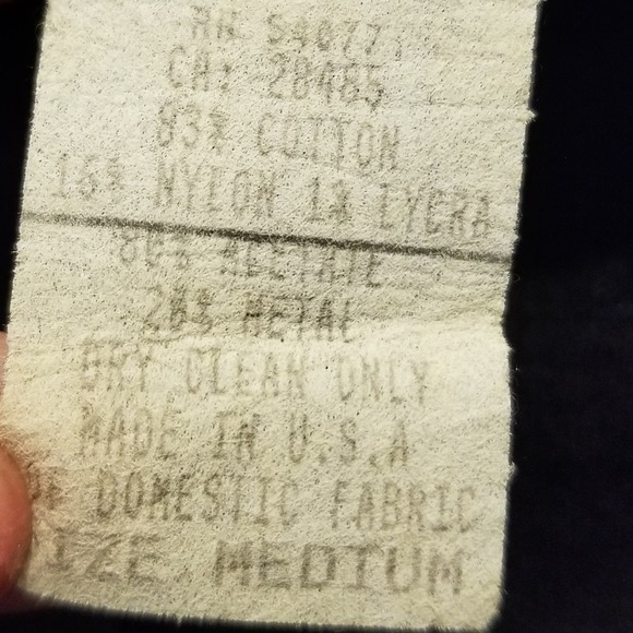 Vintage 90's Black Velour Cardigan Shimmer Hooded Sweatshirt Size M - Picture 12 of 13